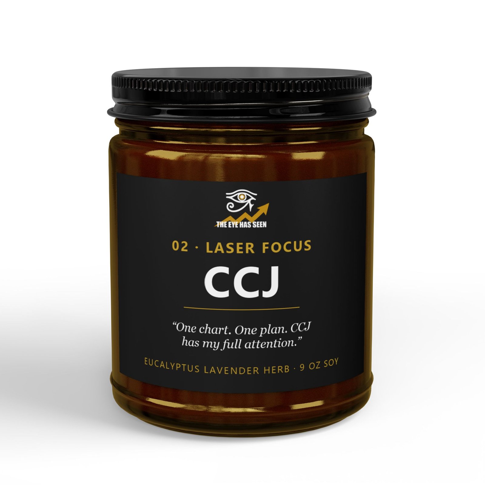 CCJ Trader Candle – 8 Session Scents, 9oz Soy, Amber Jar - Ảnh 9