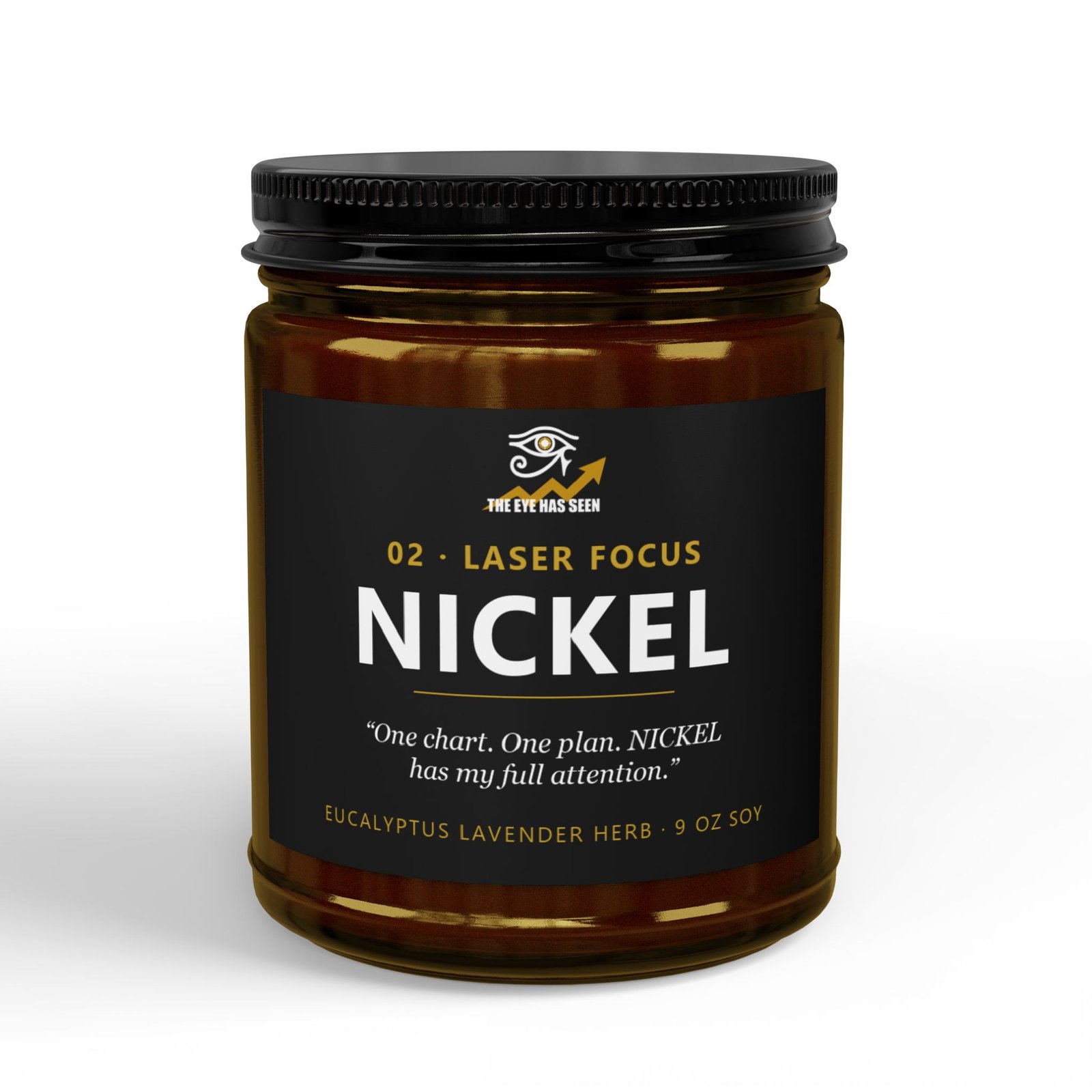 NICKEL Trader Candle – 8 Session Scents, 9oz Soy, Amber Jar - Ảnh 9
