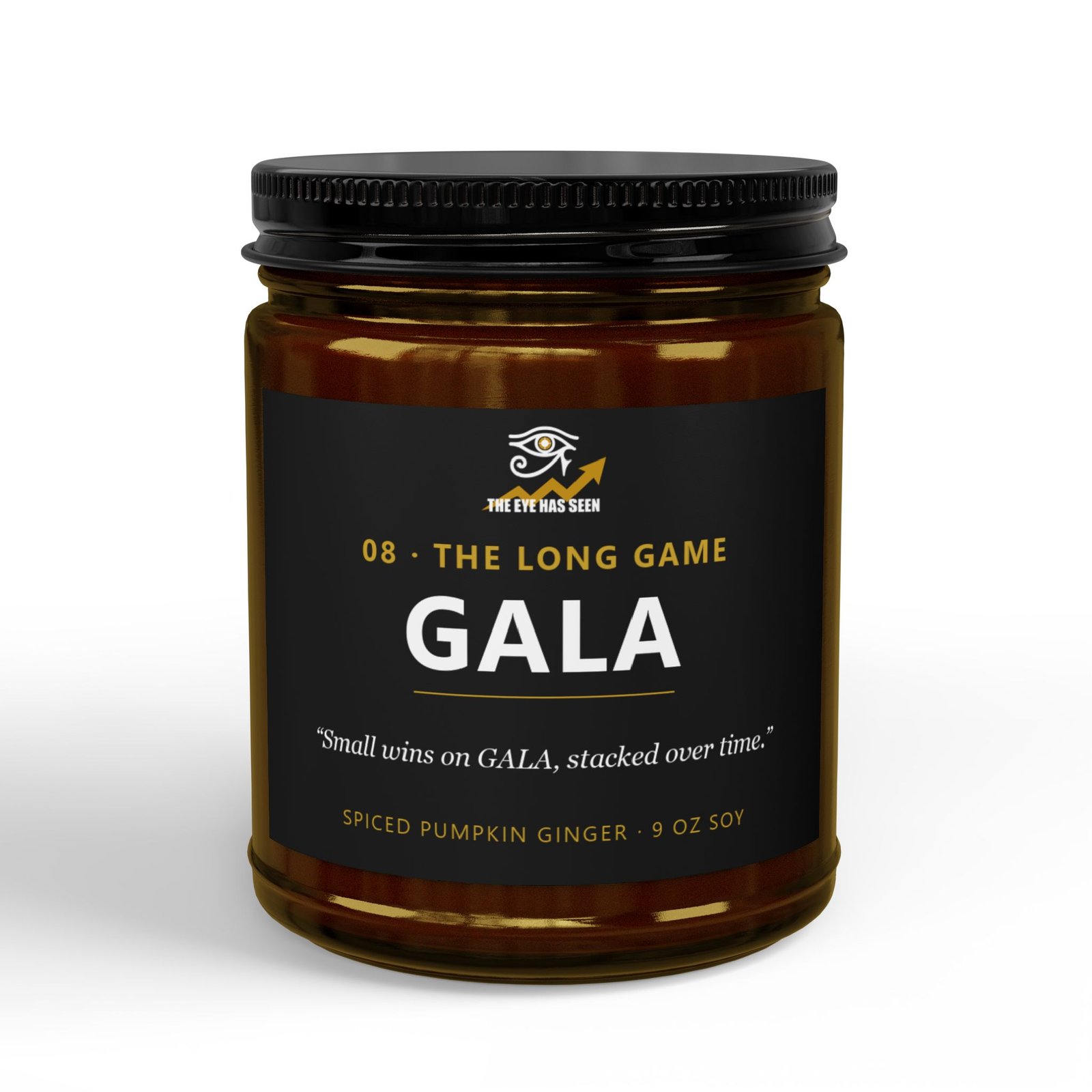 GALA Trader Candle – 8 Session Scents, 9oz Soy, Amber Jar - Ảnh 11