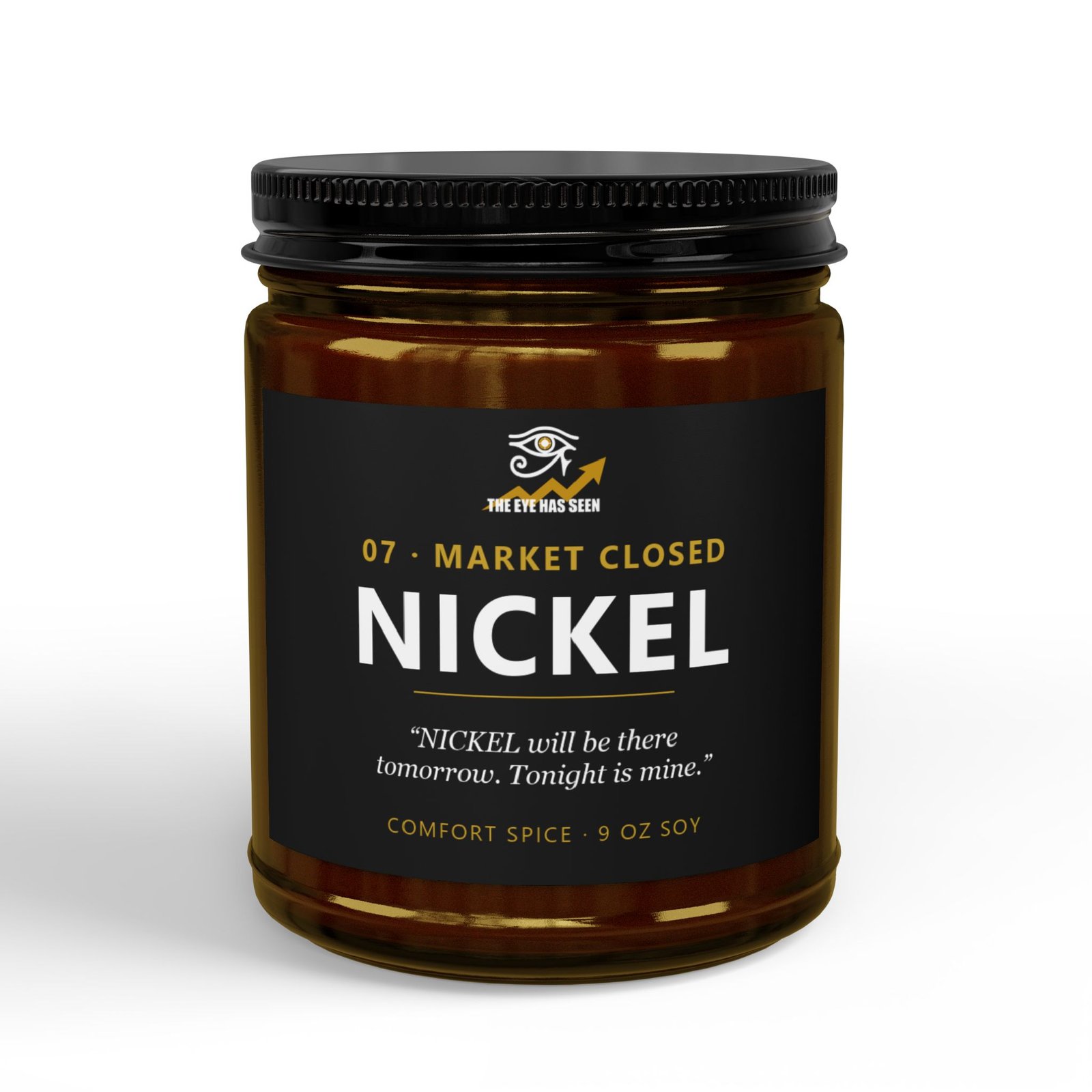 NICKEL Trader Candle – 8 Session Scents, 9oz Soy, Amber Jar - Ảnh 3
