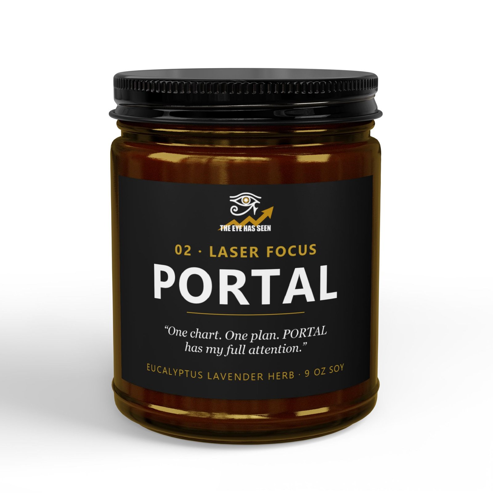 PORTAL Trader Candle – 8 Session Scents, 9oz Soy, Amber Jar - Ảnh 9