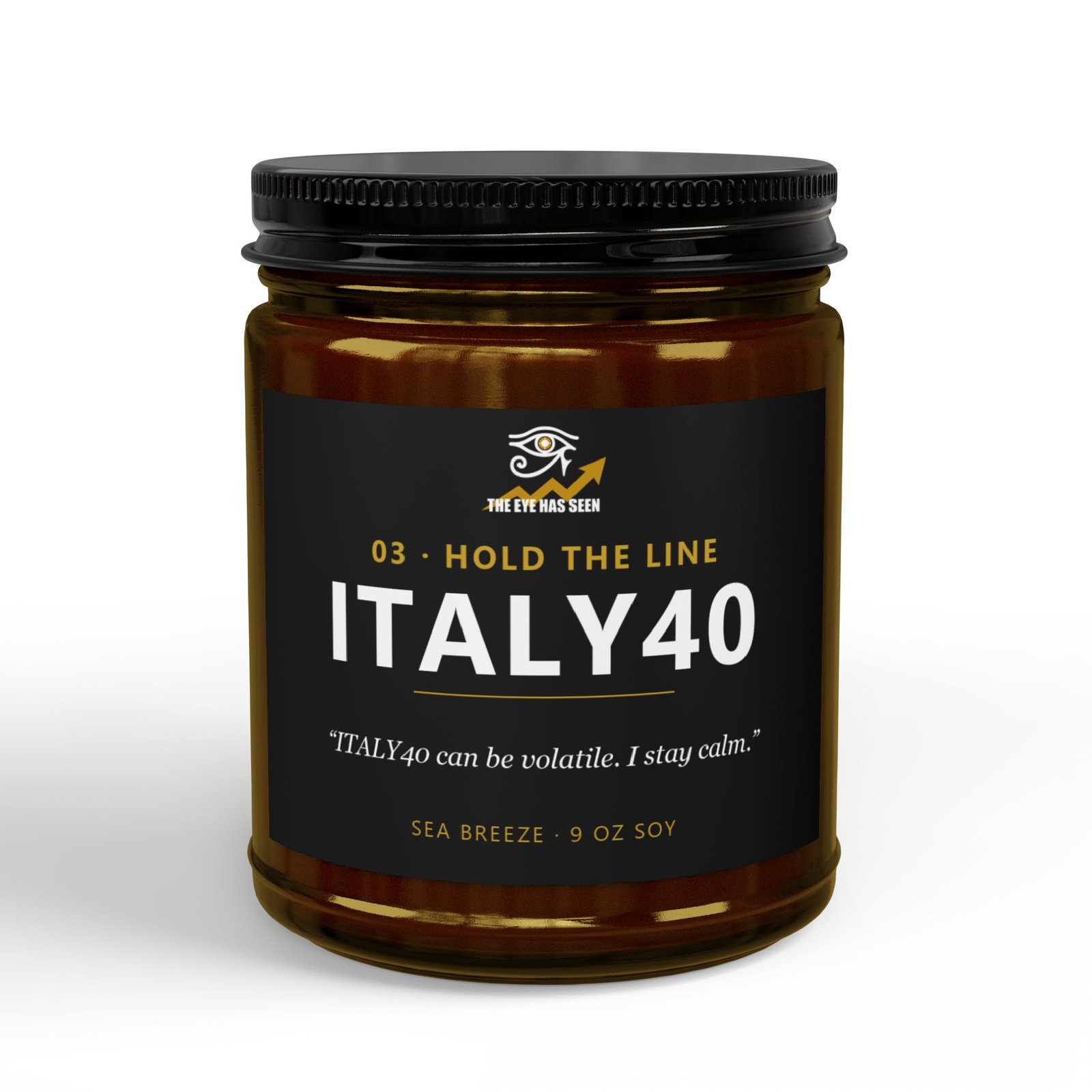 ITALY40 Trader Candle – 8 Session Scents, 9oz Soy, Amber Jar - Ảnh 5