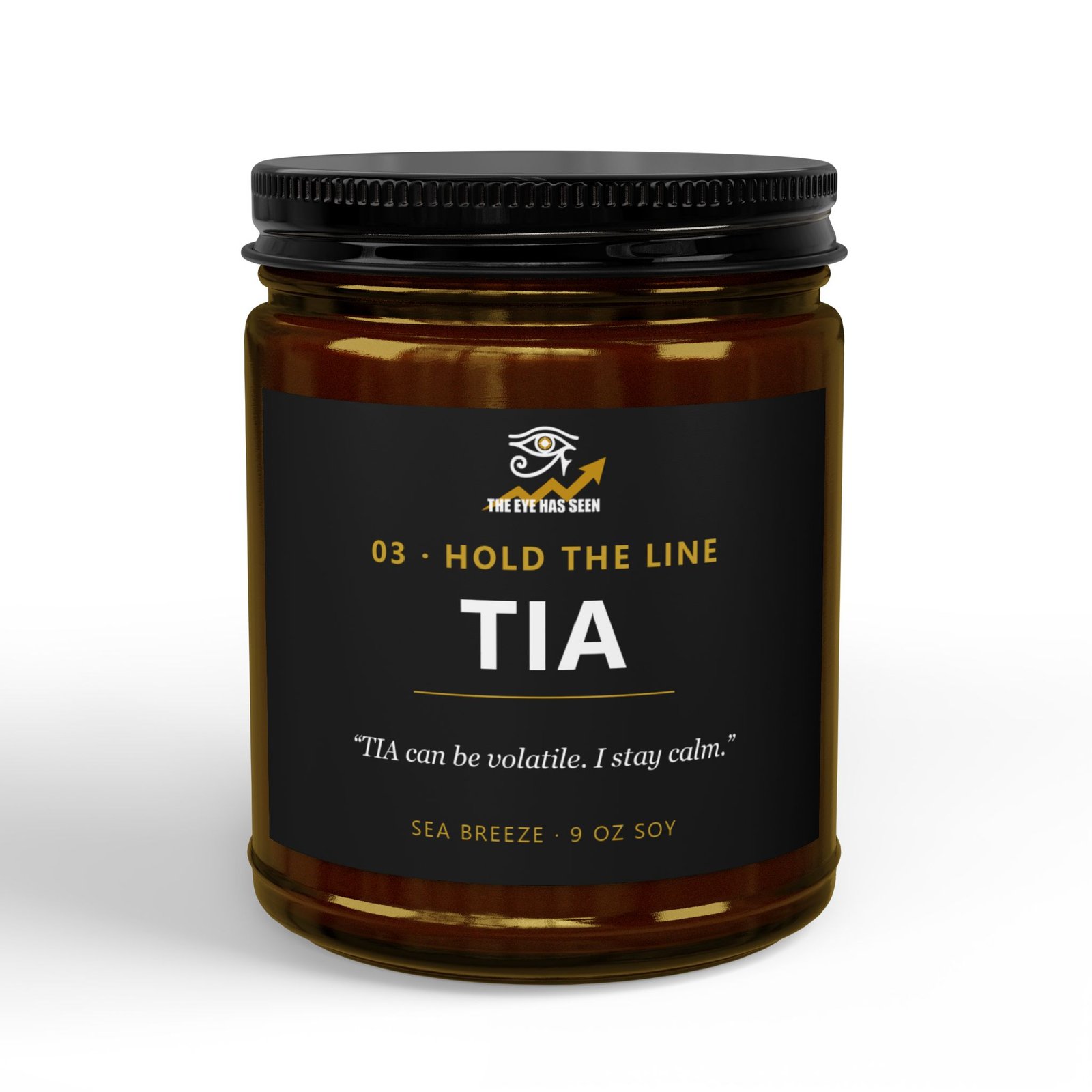 TIA Trader Candle – 8 Session Scents, 9oz Soy, Amber Jar - Ảnh 5