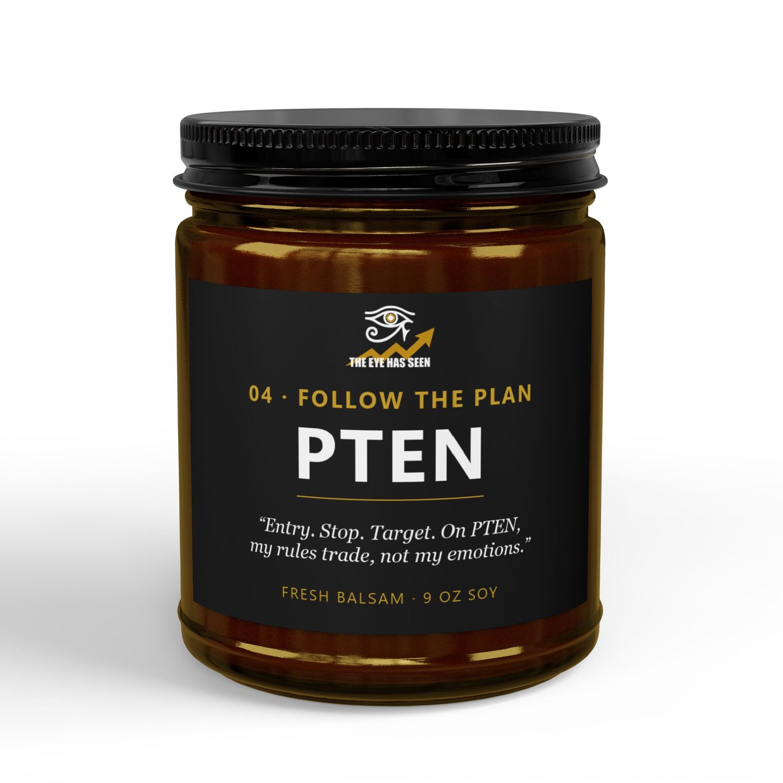 PTEN Trader Candle – 8 Session Scents, 9oz Soy, Amber Jar - Ảnh 13
