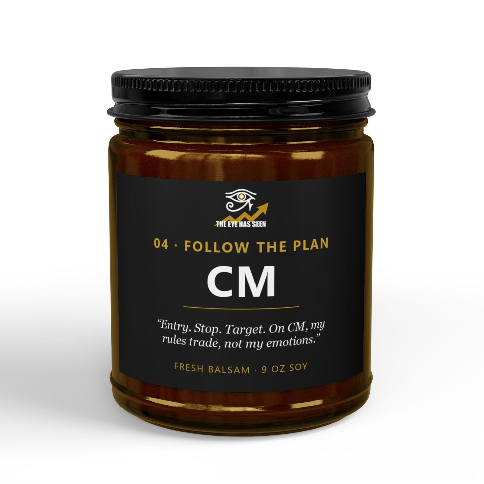 CM Trader Candle – 8 Session Scents, 9oz Soy, Amber Jar - Ảnh 13