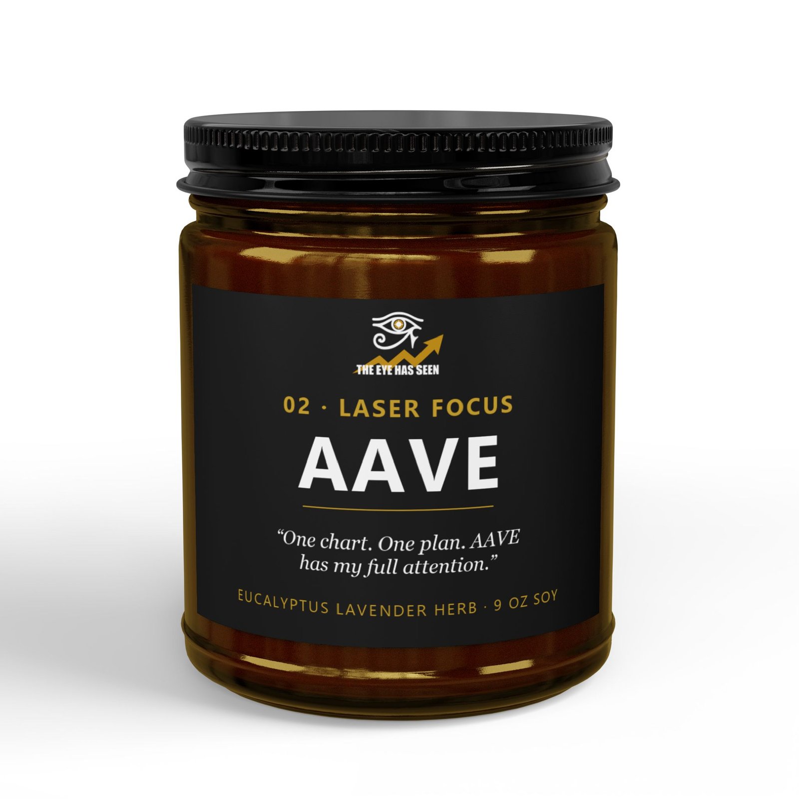 AAVE Trader Candle – 8 Session Scents, 9oz Soy, Amber Jar - Ảnh 9