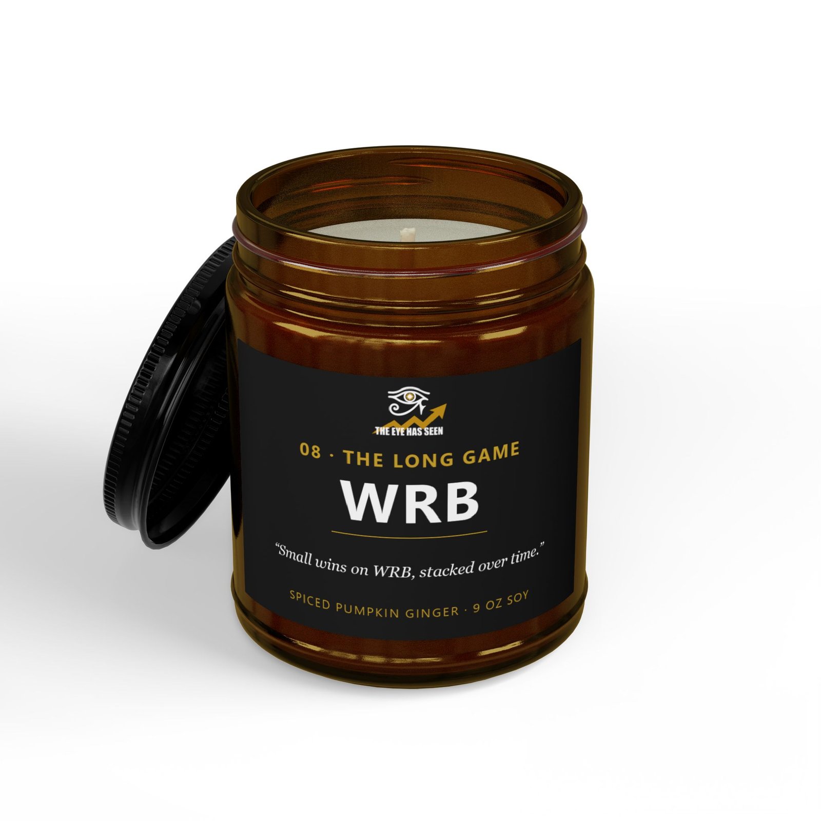 WRB Trader Candle – 8 Session Scents, 9oz Soy, Amber Jar - Ảnh 12