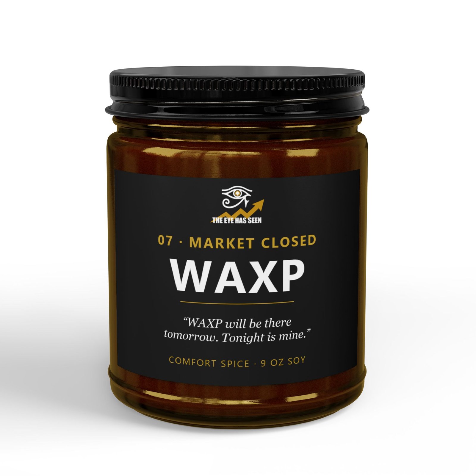 WAXP Trader Candle – 8 Session Scents, 9oz Soy, Amber Jar - Ảnh 3