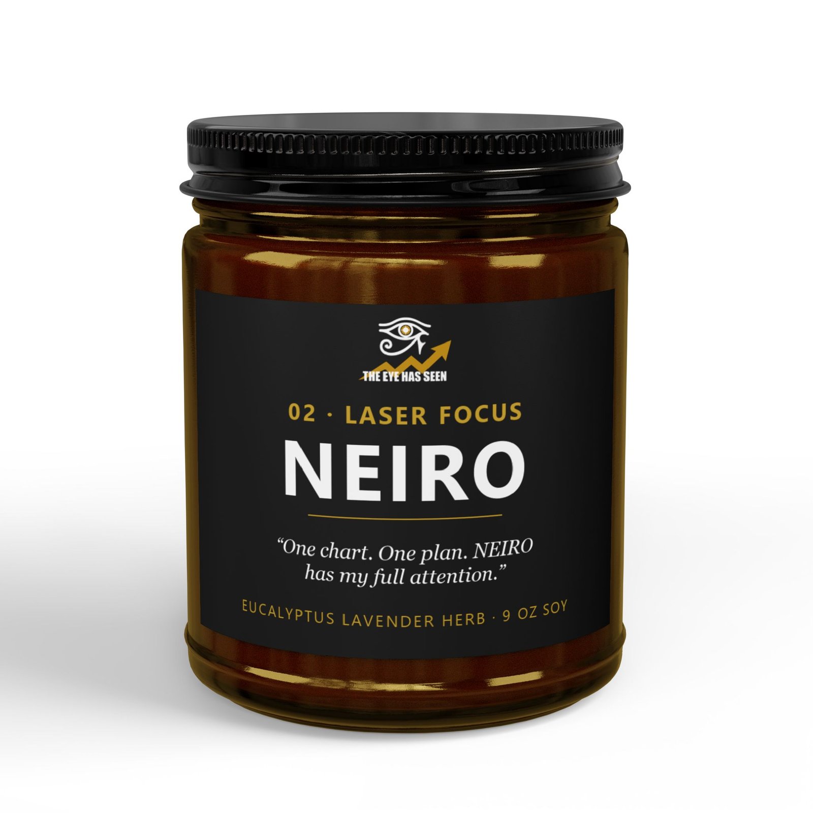 NEIRO Trader Candle – 8 Session Scents, 9oz Soy, Amber Jar - Ảnh 9