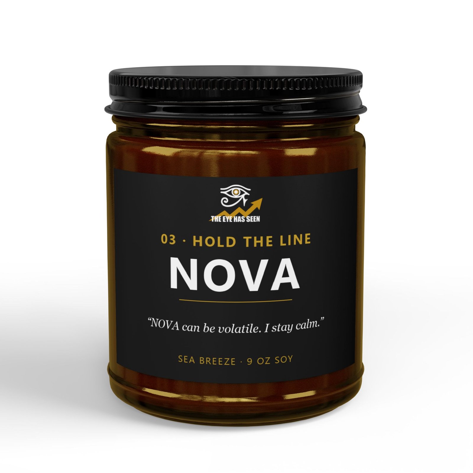NOVA Trader Candle – 8 Session Scents, 9oz Soy, Amber Jar - Ảnh 5