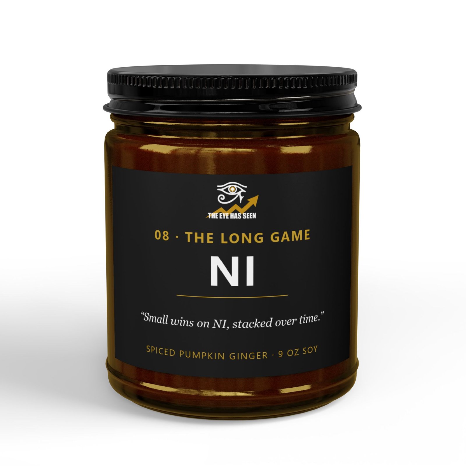 NI Trader Candle – 8 Session Scents, 9oz Soy, Amber Jar - Ảnh 11
