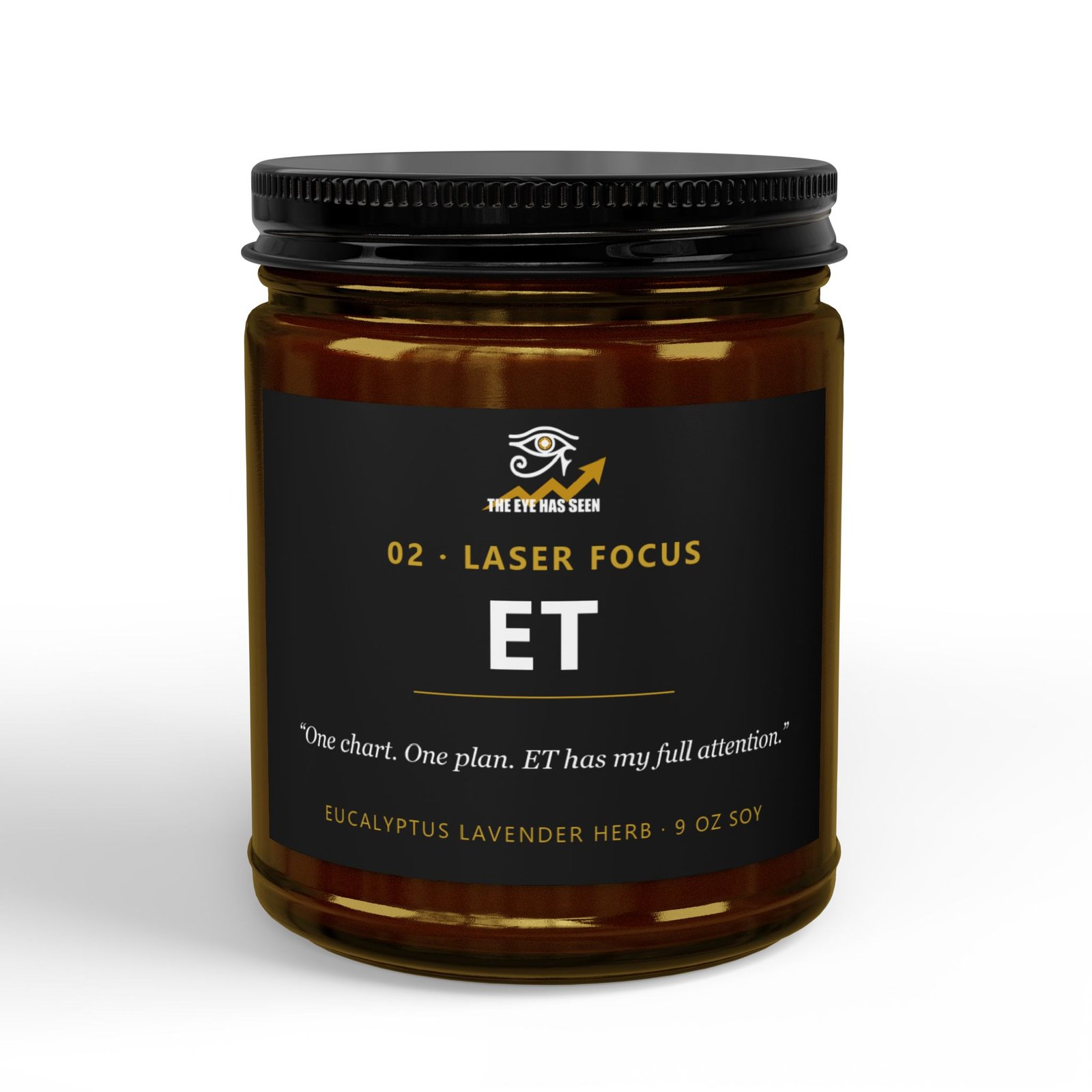 ET Trader Candle – 8 Session Scents, 9oz Soy, Amber Jar - Ảnh 9