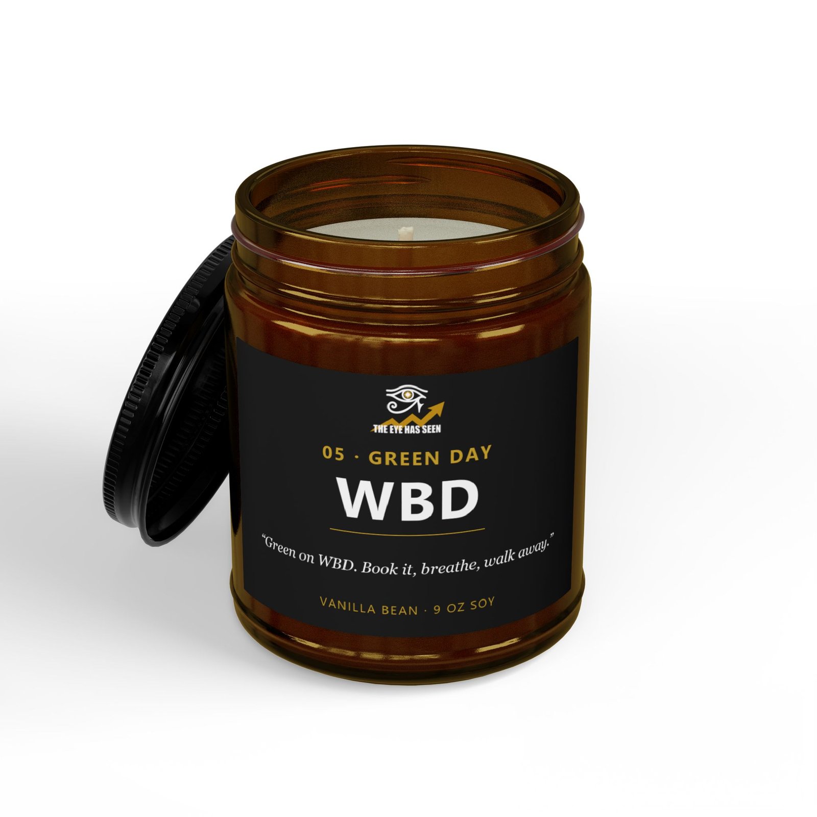 WBD Trader Candle – 8 Session Scents, 9oz Soy, Amber Jar - Ảnh 2