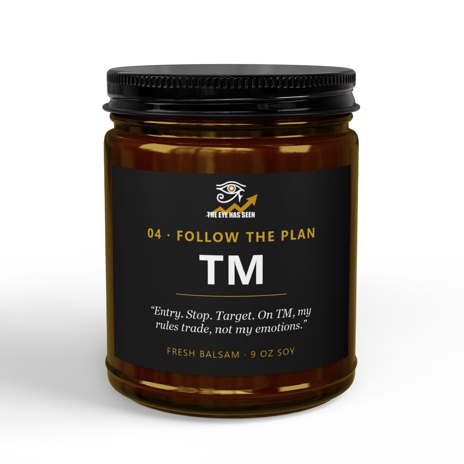 TM Trader Candle – 8 Session Scents, 9oz Soy, Amber Jar - Ảnh 13