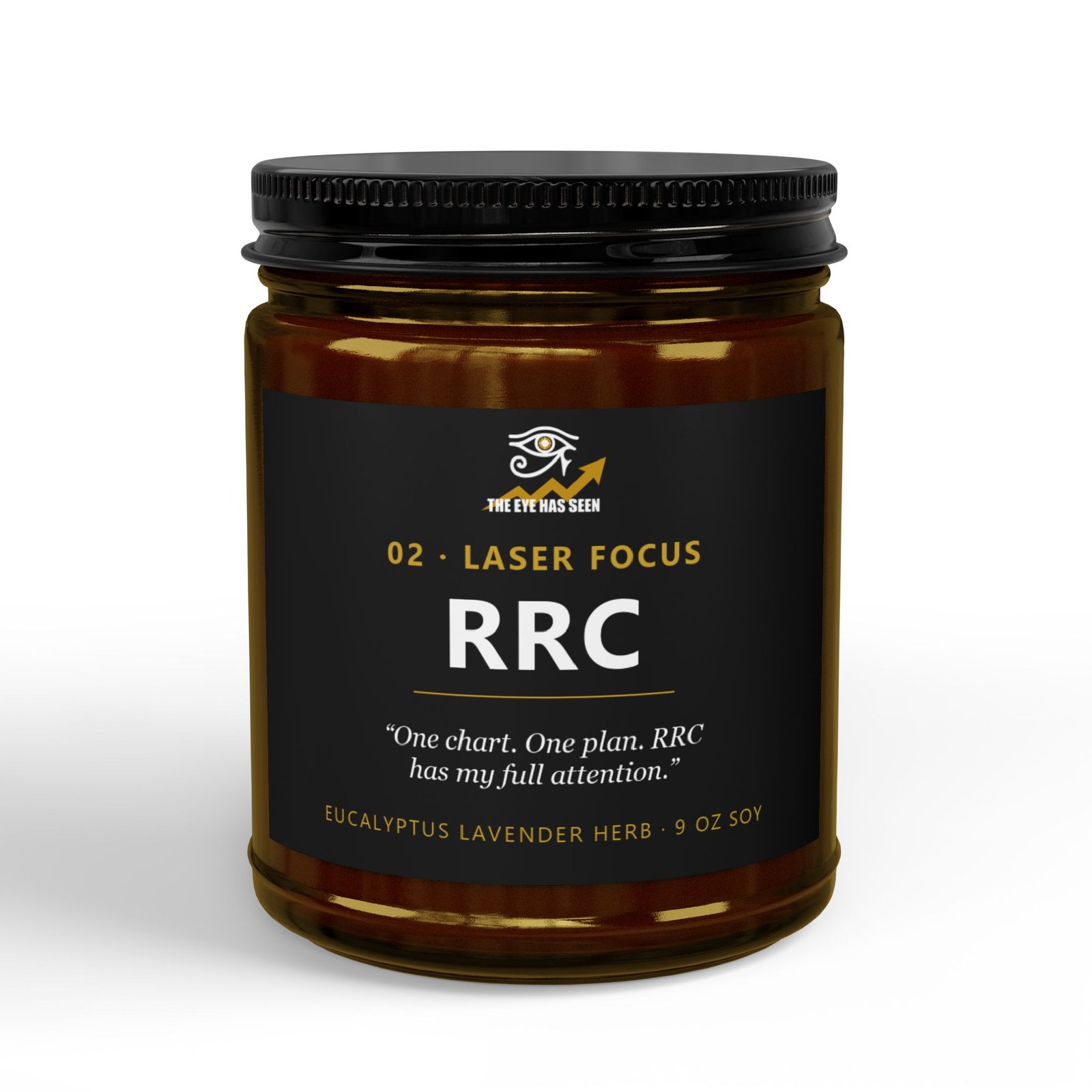 RRC Trader Candle – 8 Session Scents, 9oz Soy, Amber Jar - Ảnh 9