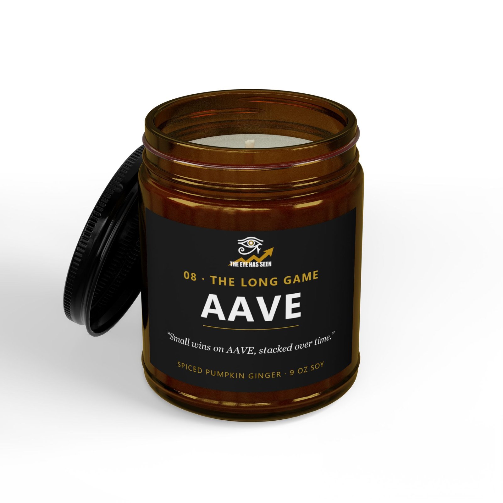 AAVE Trader Candle – 8 Session Scents, 9oz Soy, Amber Jar - Ảnh 12