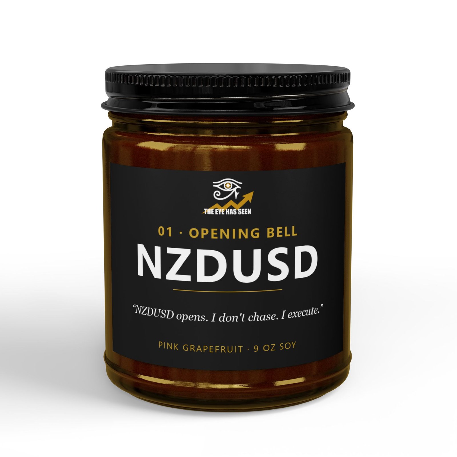 NZDUSD Trader Candle – 8 Session Scents, 9oz Soy, Amber Jar - Ảnh 15