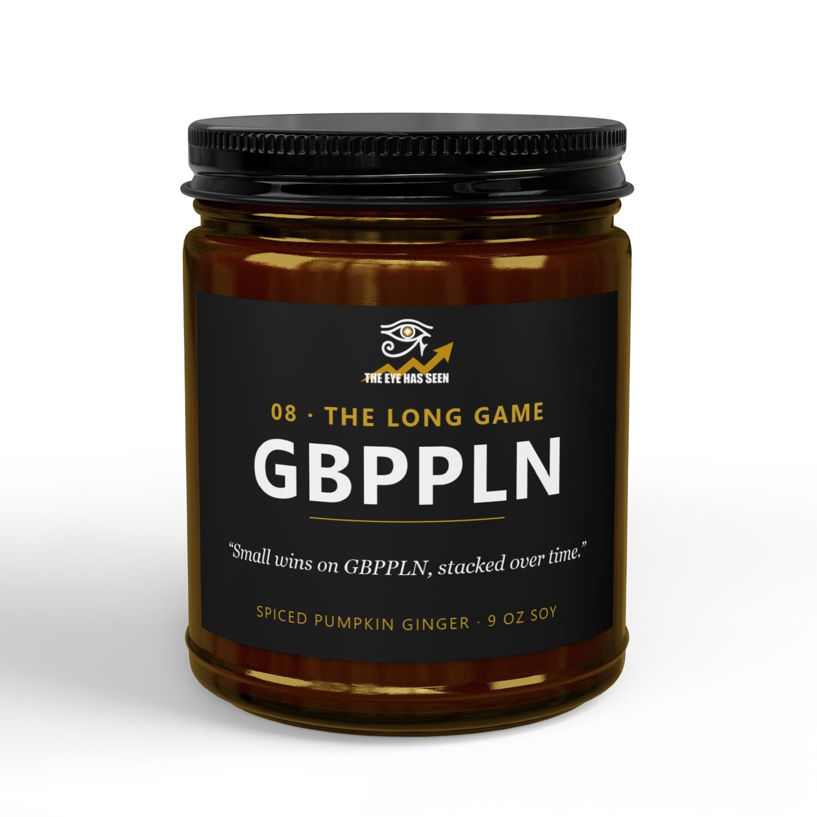 GBPPLN Trader Candle – 8 Session Scents, 9oz Soy, Amber Jar - Ảnh 11