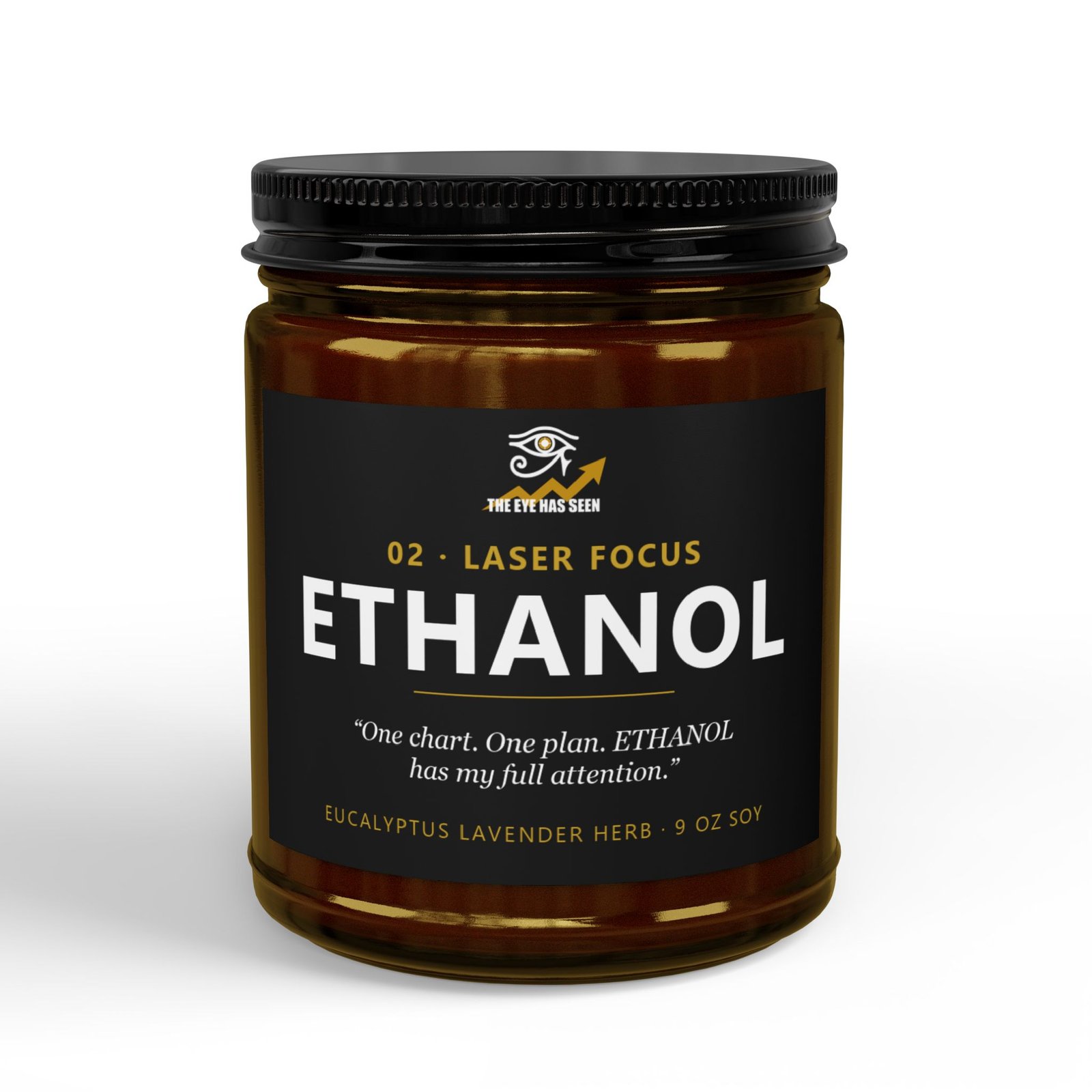 ETHANOL Trader Candle – 8 Session Scents, 9oz Soy, Amber Jar - Ảnh 9