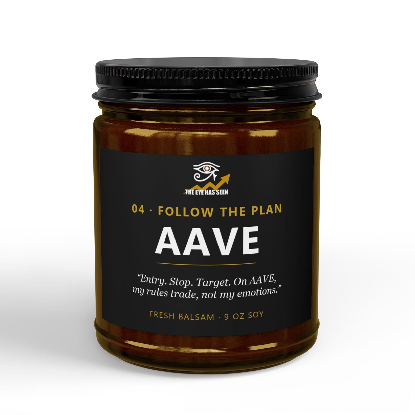 AAVE Trader Candle – 8 Session Scents, 9oz Soy, Amber Jar - Ảnh 13