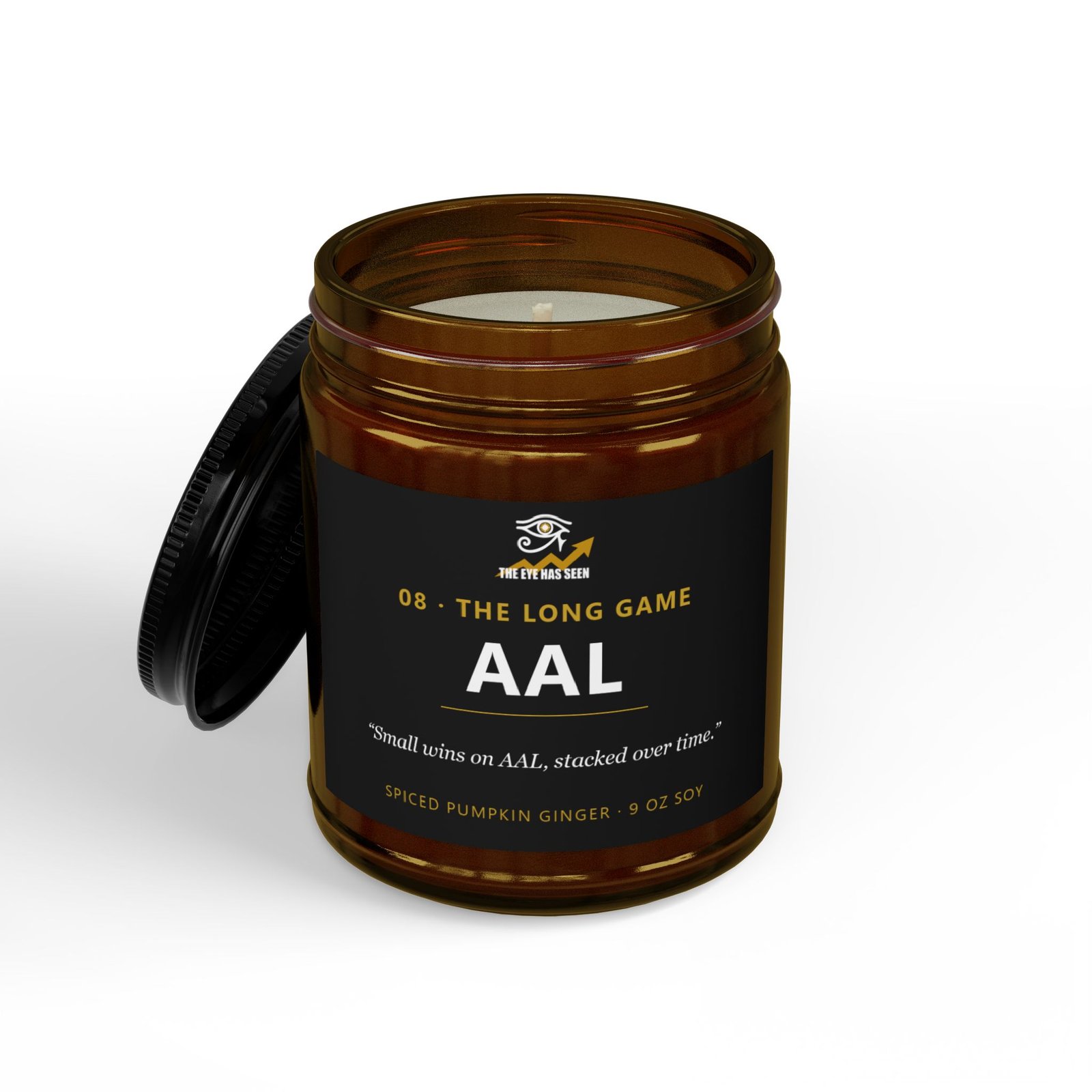 AAL Trader Candle – 8 Session Scents, 9oz Soy, Amber Jar - Ảnh 12