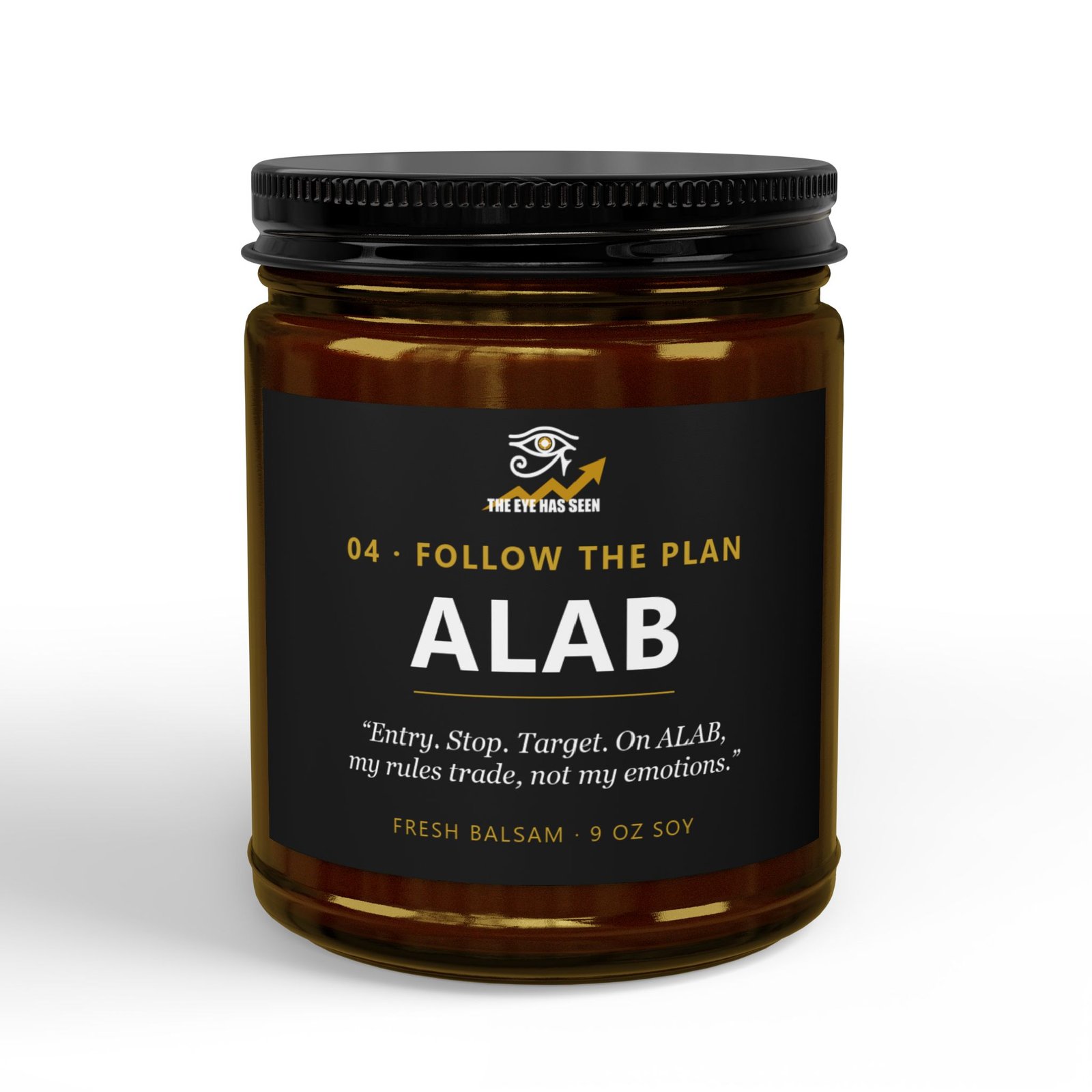 ALAB Trader Candle – 8 Session Scents, 9oz Soy, Amber Jar - Ảnh 13