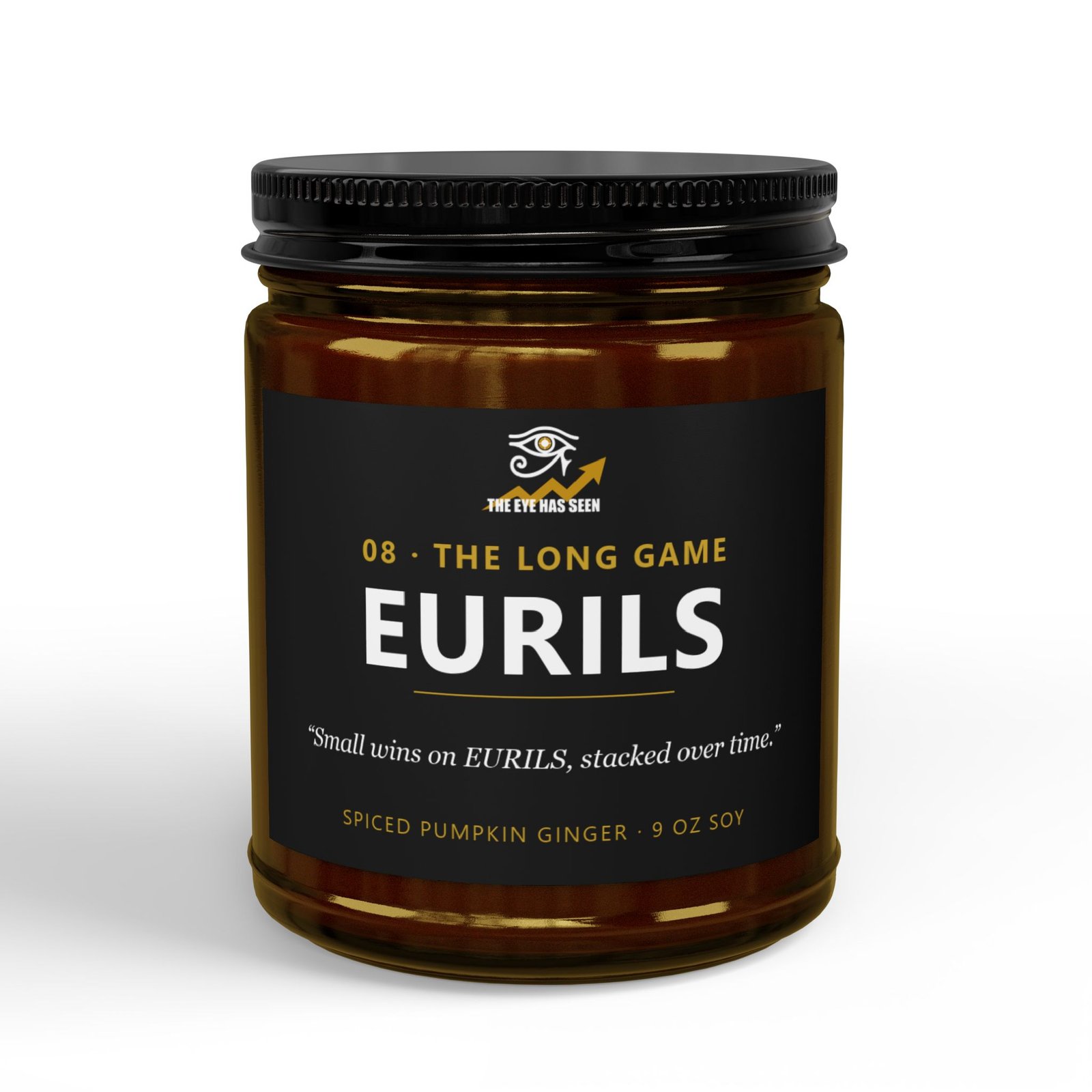EURILS Trader Candle – 8 Session Scents, 9oz Soy, Amber Jar - Ảnh 11