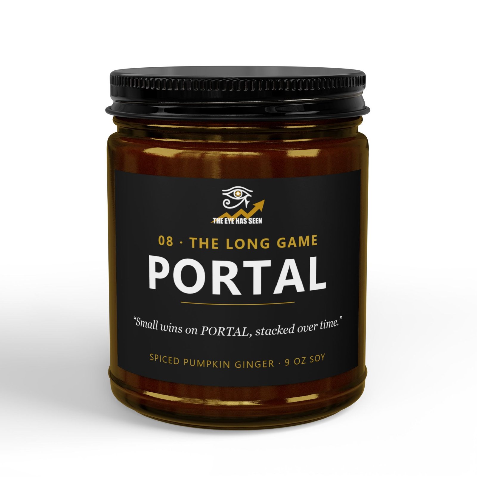 PORTAL Trader Candle – 8 Session Scents, 9oz Soy, Amber Jar - Ảnh 11