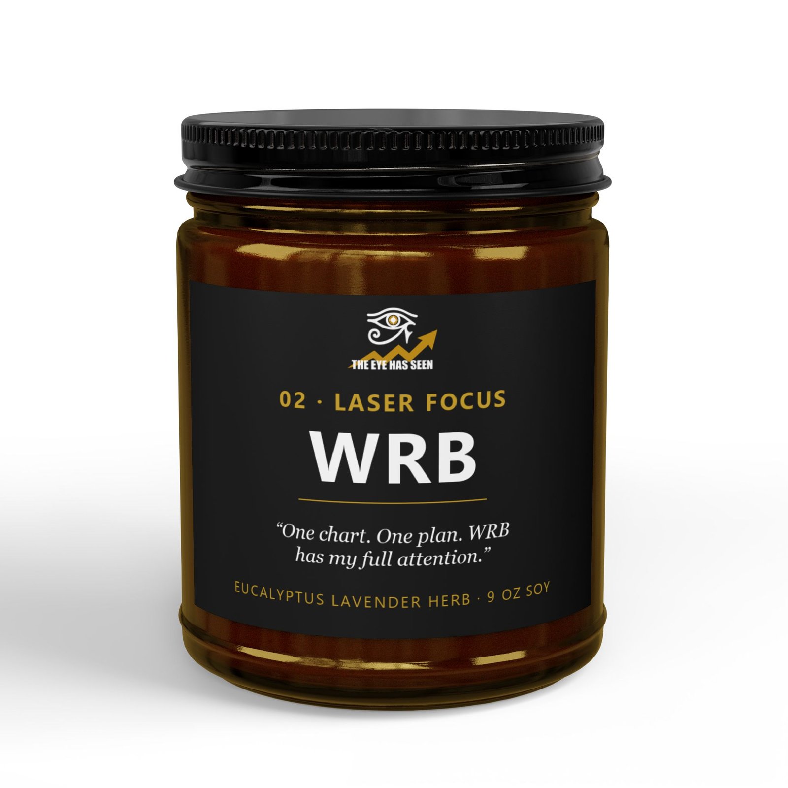 WRB Trader Candle – 8 Session Scents, 9oz Soy, Amber Jar - Ảnh 9